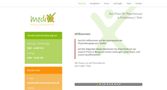 Desktop Screenshot of medix-physiotherapie.de