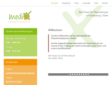 Tablet Screenshot of medix-physiotherapie.de
